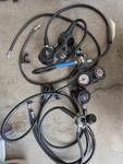 Aqualung Titan Lx And Mares Rebel Regulators, Gauges Octopus. Fixed Price $130.00.