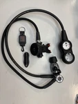 Hollis DC3 Scuba Regulator Set With Pressure Gauge And Oceanic Veo Dive Computer. Fixed Price $299.00.