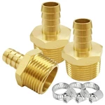 Uenede 3PCS Brass Hose Barb Fittings 3/4" Npt Male To 5/8" Adapter Conne.... Fixed Price $18.22.