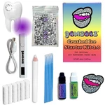 Gemzeez Original Diy Tooth Starter Kit Temporary Cosmetic Crystal Gems.... Fixed Price $71.70.