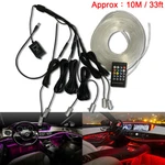10M 6 Optic Fiber Rgb Led Wireless Remote Ambient Interior Light Strip Kit Ap. Fixed Price $59.00.