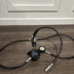 Scubapro MK2 R190 Regulator Set With Pressure Gauge Untested. Fixed Price $199.99.