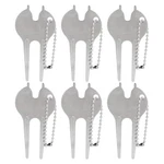 Green Divot Tool 6PCS Portable Zinc Alloy Fork Lawn Repair Accessory. Fixed Price $17.03.