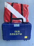 Compact Tankless Scuba System Made In Canada By Sea Breathe. Fixed Price $689.00.