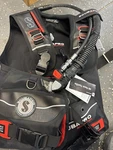 Scubapro Equator Bcd, Small, Buoyancy Compensator W/ Bpi Inflator- Black/red. Fixed Price $564.00.