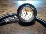 Scubapro High-pressure Single Gauge #906 (connector O-rings Replaced). Fixed Price $59.00.