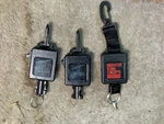 Gear Keeper & Innovative Scuba Concepts High Force Retractors Clips Lot. Fixed Price $30.00.