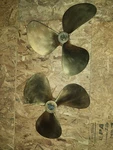 17"X19" 3 Blade Nibral Inboard Propeller Set. 1.5" Shaft By Teignbridge Aqua Cup. Fixed Price $1500.00.