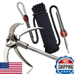 Quadpalm Grappling Hook With 10M Rope - 2 Locking Claws Certified Safe. Fixed Price $76.99.