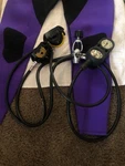 Aqua Lung Titan First & Second Stage With Octopus ,psi Depth Gauge And Compass. Fixed Price $110.00.
