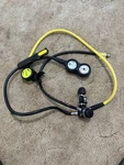 Oceanic FDX10 W/ Slimline Breather, Diving Knife & Sherwood Dual Gauges. Fixed Price $162.00.