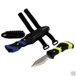 Promate KF270 Scuba Dive Snorkeling Sharp Tip Backup Bc Knife W/ Hose Mount. Fixed Price $34.95.