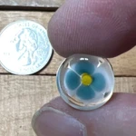 Pair Pyrex Glass 00G 10MM Flower Aqua Dbl Flair Plugs Body Jewelry Earrings. Fixed Price $10.99.