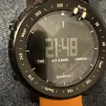 Mens Suunto Orange Core Watch Diving Scuba Dive Finland Computer 30 Meter 100 Ft. Fixed Price $105.25.