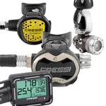 Cressi Sub T10-SC Pvd Master Int Octopus Dispenser And Digi 2 Pressure Gauge. Fixed Price $764.77.