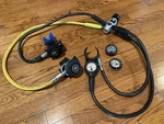 Aqualung Titan Regulator, 1ST, 2ND Stage, Computer, Compass, Pressure. Fixed Price $270.00.