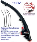 Scuba Bcd Power Inflator + Hose, Zeagle Oceanic Apex Aqualung Mares Diverite Etc. Fixed Price $49.88.
