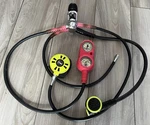 Divers Aqualung Micra Scuba Regulator & Octopus W/ Pivot Gauge Made In Usa. Fixed Price $99.95.