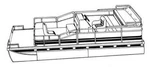 7.6OZ Styled To Fit Boat Cover Godfrey Aqua Patio 270 Fe 2001. Fixed Price $962.39.