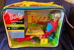 RP3806 Vtg Barbie College Style 2001 #55670 Mattel Doll Zip-up Lunch Box Bag Nip. Fixed Price $25.28.