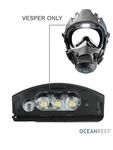 Ocean Reef Vesper Integrated Headlight Dive Idm Full Face Mask OR024800. Fixed Price $200.00.