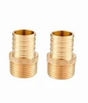 2-PACK Pex 1 Inch Npt Male Adapter Brass Barb Crimp Fittings. Fixed Price $24.05.