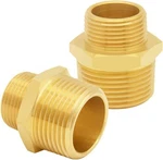 Uenede 2PCS Brass Reducer Adapter, 3/4" Npt Male To 1" Thread, Hex. Fixed Price $15.23.