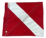 Flag For Scuba Diving Spearfishing Use With Float, Buoy, Diver Down 14X16. Fixed Price $15.99.