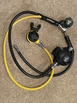 Apeks Fst Yoke First & TX100 Second Stage Scuba Dive Reg Set With Aqualung Octo. Fixed Price $220.00.