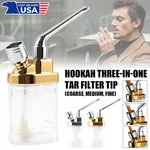 Portable Mini Hookah Water Pipe With Filter For Cigarettes Tobacco Durable Alloy. Fixed Price $15.19.