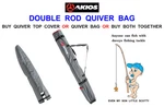 Akios Sea Trek Double Rod Quiver Bag Holdall+top Cover Option Fishing Tackle. Fixed Price $87.92.