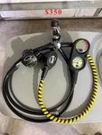 Scuba Regulator Set, Atomic Aquatics Z2, With Octopus, And Computer. Fixed Price $275.00.