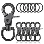 Jieyao Pcs Black Swivel Snap Hooks, 60MM Zinc Alloy Trigger Carabiner, Heav.... Fixed Price $14.12.
