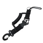 Scuba Diving Dive Black Snappy Coil Camera Lanyard Clip & Qb Buckles, 1.3M. Fixed Price $16.99.