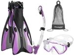 Phantom Aquatics Snorkel Set Lilac Ml/xl, 9-11 Eu: 41-45. Fixed Price $76.88.