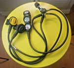 Sherwood Dive Scuba Diving Regulator Brut Pro Genesis React Gauges Computer. Fixed Price $375.00.