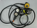 Scubapro MK25 EVO/S600 Regulator/ R195 Octo With Console And Carry Bag. Fixed Price $1200.00.