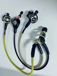 (rare Find!) Scubapro MK25 Gold & (2) S600 Anniversary Edition Regulator. Fixed Price $999.95.