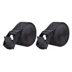 Azarxis Lashing Straps Ratchet Tie Down Secure 6.6 Ft, #1 Black - 2 Pack. Fixed Price $15.82.