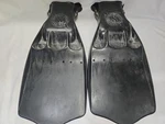 Scubapro Jet Fins Size Xl Classic Rubber Diving Heavy Duty With Strap. Fixed Price $60.00.