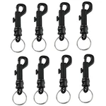Zzlzx 8PCS Plastic Lightweight Durable Clasp Swivel Snap Bolt Keychain Clips. Fixed Price $18.21.