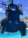 Scuba Bcd Genesis Athena Women's Ladies Sm New Integrated Weight Pockets.. Fixed Price $250.00.