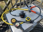 Aqua Lung Titan Abs Oceanic Regulator Gauge Console Set. Fixed Price $144.95.