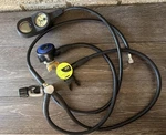 Vintage Oceanic Scuba Regulator Set Alpha Slim Octo Datamax Sport Console. Fixed Price $80.00.