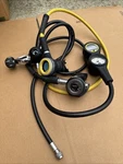 Mares Proton Metal Scuba Diving Regulator EN250 And Oceanic Console. Fixed Price $200.00.