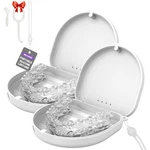 2PACK Retainer Case, Compatible With Invisalign, Slim Aligner - White. Fixed Price $9.02.