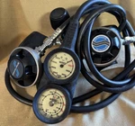 Vintage Tekna Scuba Gauges Cluster Primary Secondary Regulator Sherwood Octopus. Fixed Price $120.00.