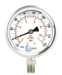 1-1/2" Pressure Gauge, Stainless Steel Case, Chrome Plated Brass Connection, .... Fixed Price $37.02.