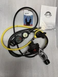 Aqua Lung Titan Scuba Regulator Set Octopus, Mares Console Gauges & Compass Used. Fixed Price $195.00.
