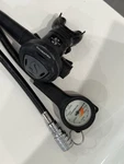 Scubapro MK2 Regulator Octopus + First Stage Pressure Gauge Used Very Good. Fixed Price $249.00.